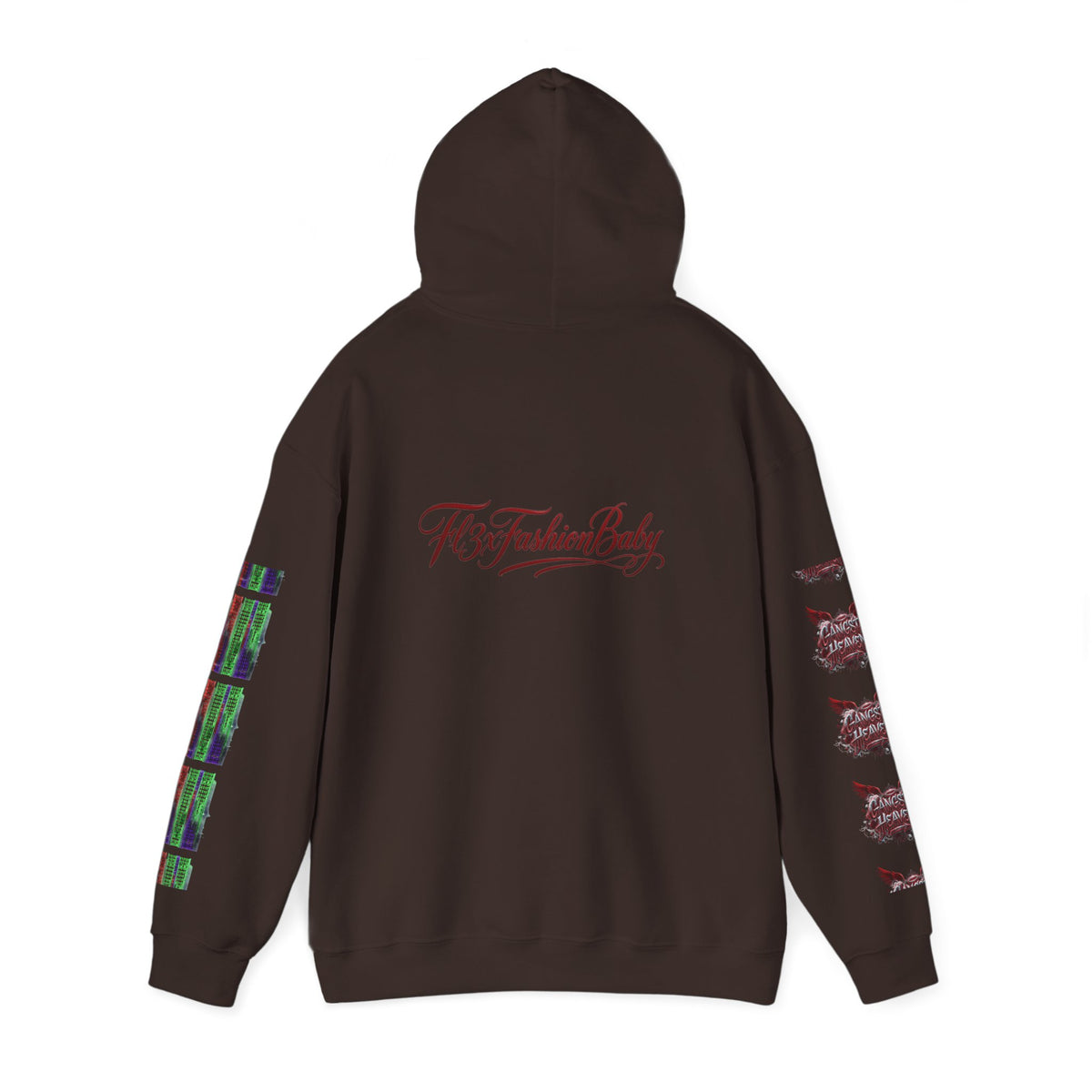Midnight Run Hoodie — Graphic Streetwear Pullover with Sleeve Prints