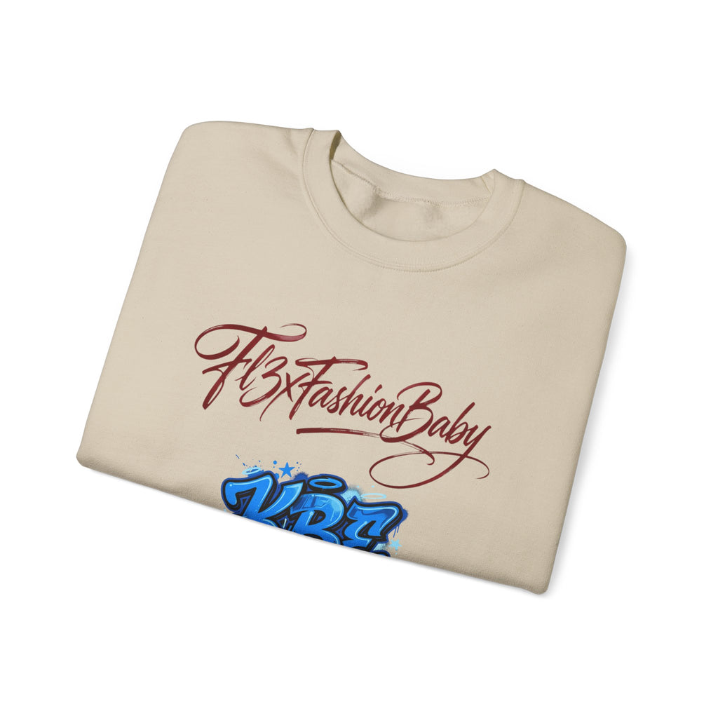 Crewneck Sweatshirt — KBZ Graffiti Logo "FtxFashionBaby" Streetwear