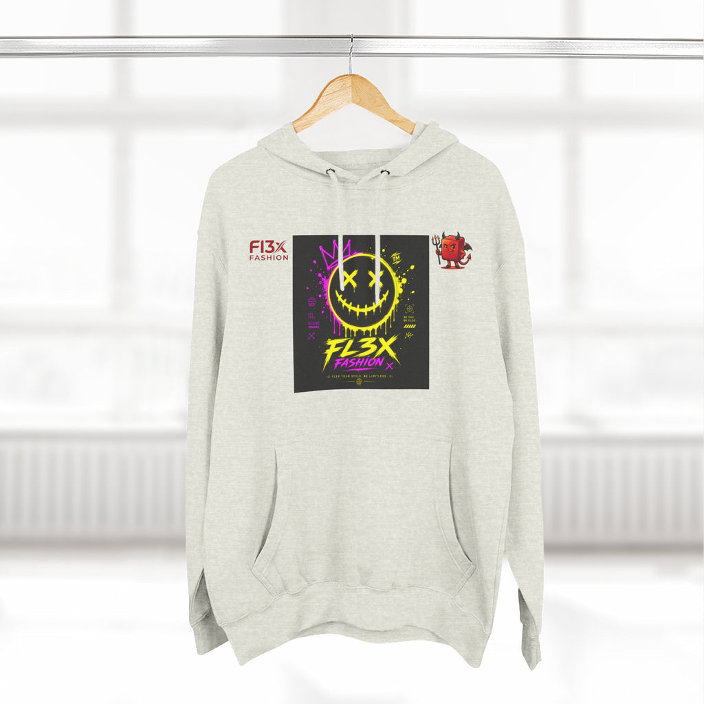 Smiley Neon Graphic Hoodie — FL3X Fashion Streetwear