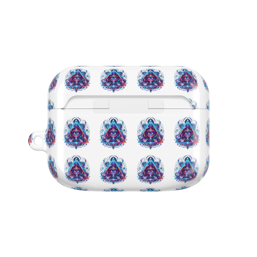 Psychedelic Third Eye AirPod Case — Vibrant Mystic Triangle Design