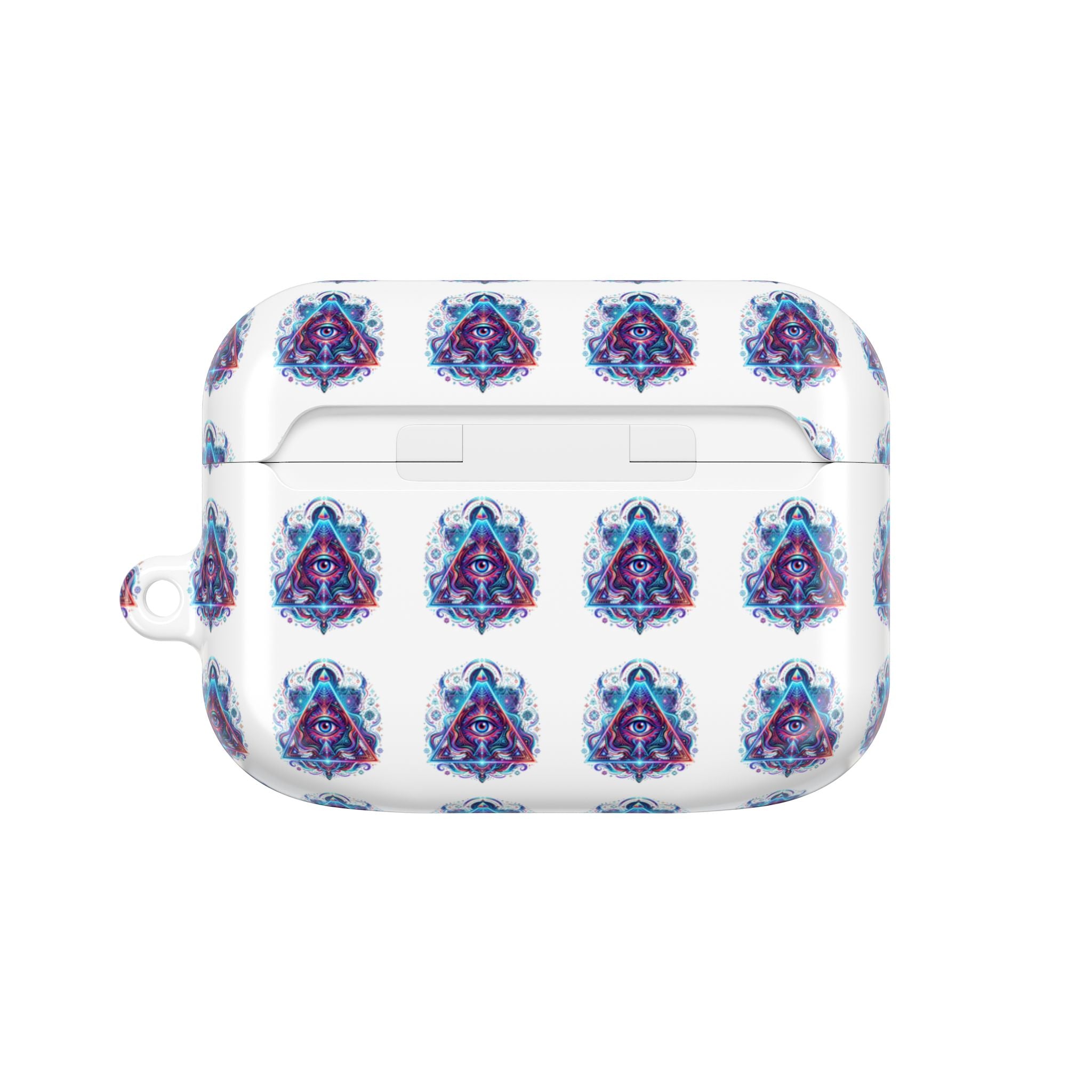 Psychedelic Third Eye AirPod Case — Vibrant Mystic Triangle Design