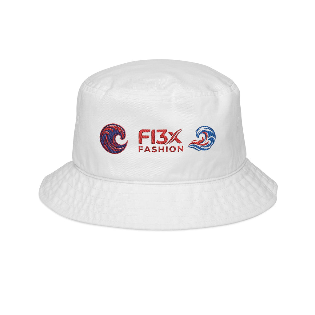 FI3X Fashion Embroidered Bucket Hat – Trendy Logo Streetwear