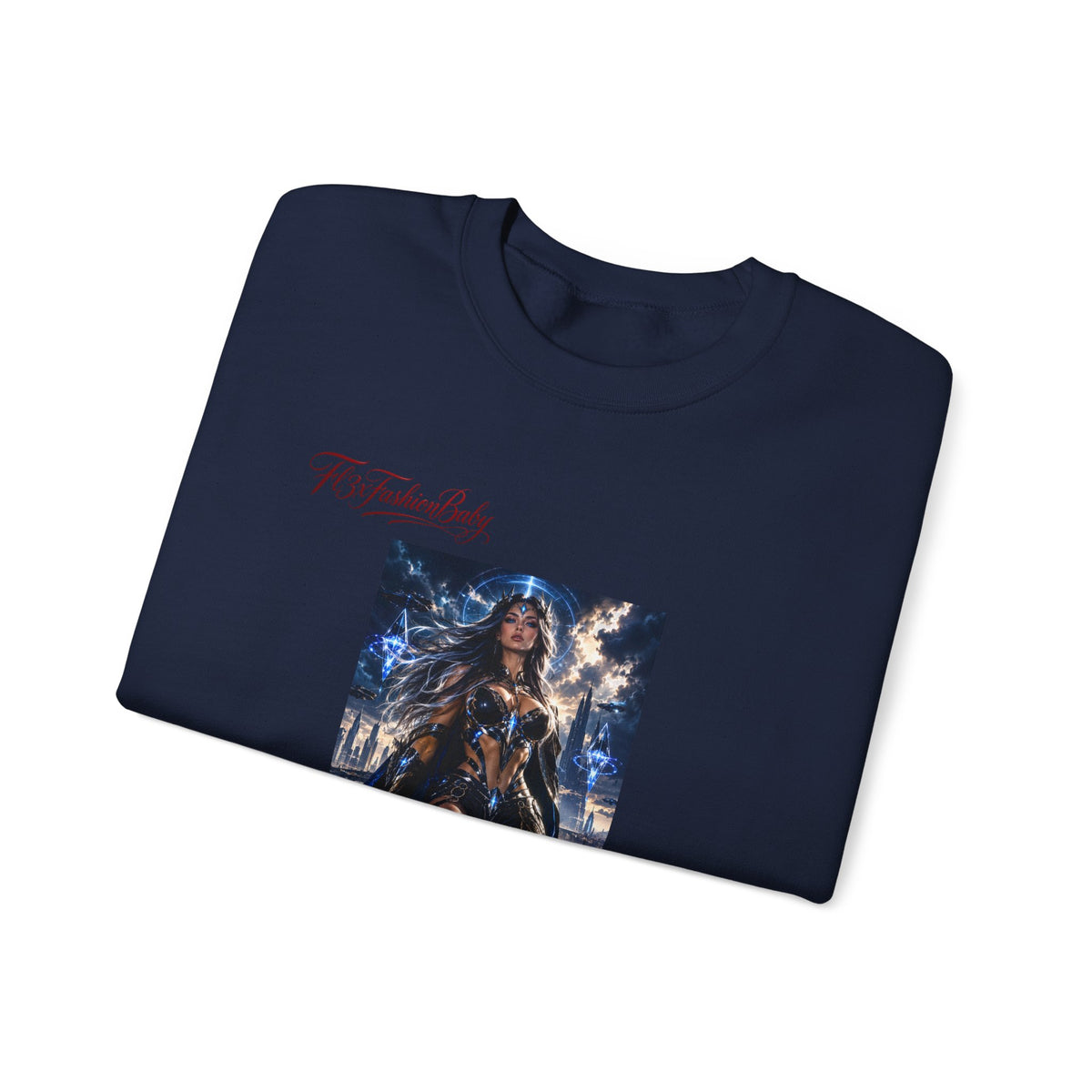 Wonder Warrior Crewneck Sweatshirt — Fantasy Armor Graphic