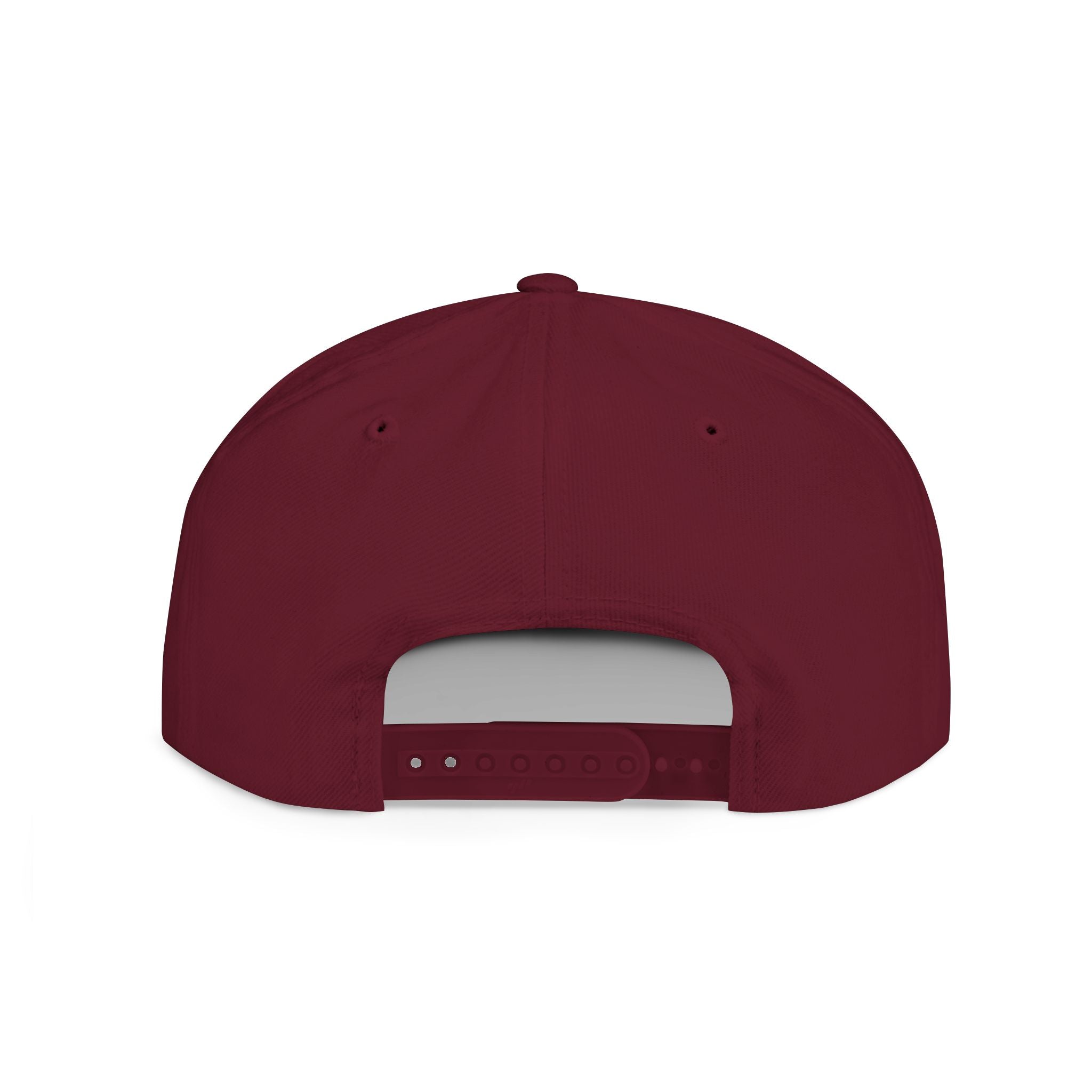 Snapback Hat — Red Graffiti Logo Flat Bill Cap