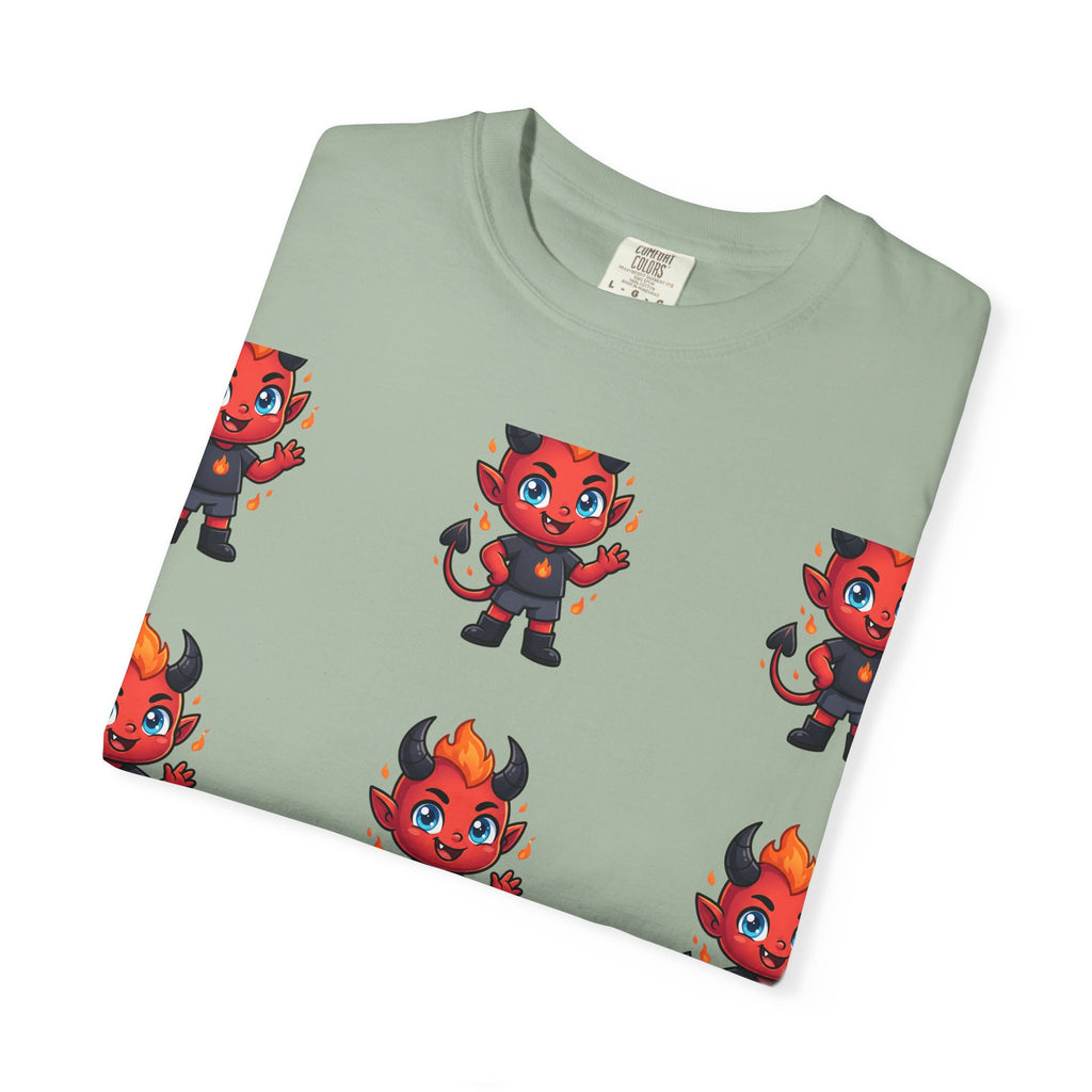 Illuminati Israel Pyramid T-Shirt with Devil Character Pattern