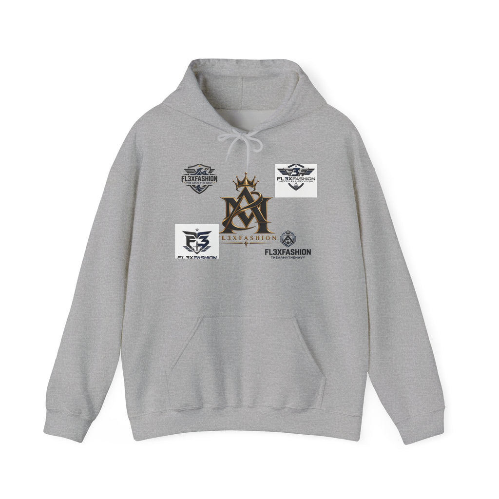 Logo Patch Hoodie — Streetwear Crest Graphic Pullover