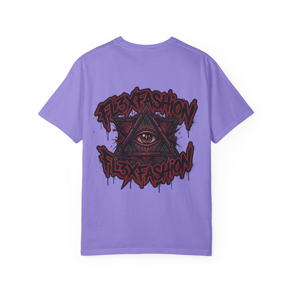 Halloqueen Graphic T-Shirt — Gothic Pyramid & All-Seeing Eye Streetwear