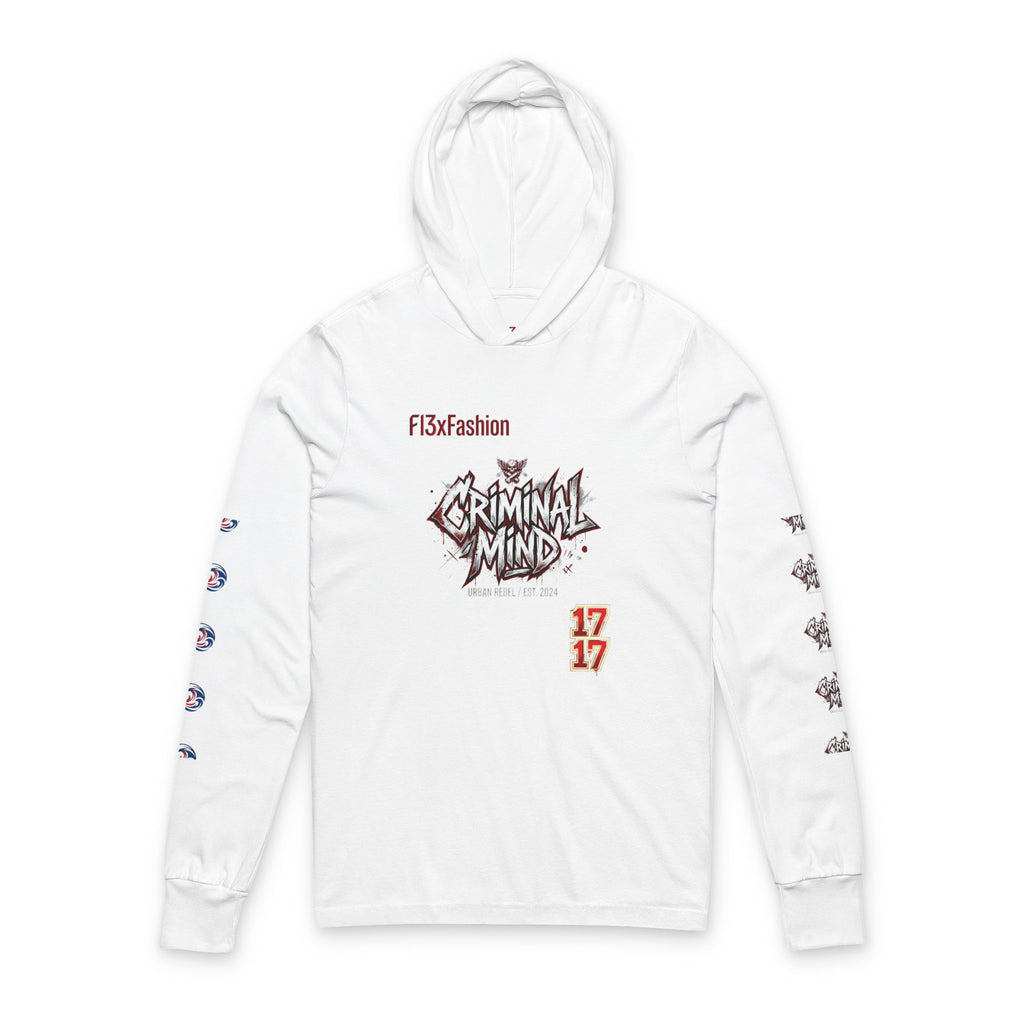 Criminal Mind Graphic Hooded Long-Sleeve Tee
