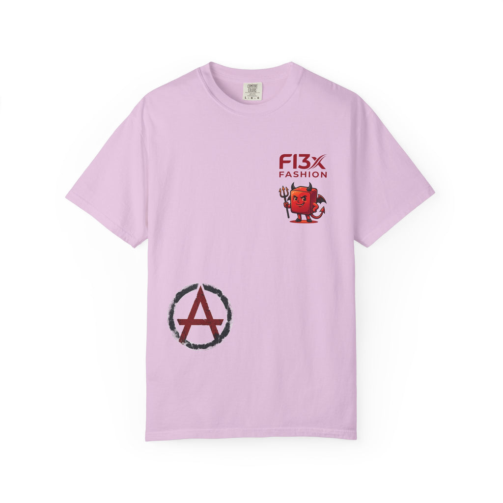 Graphic T-Shirt — Occult Pyramid Eye Design with 'Fix Fashion' Patch