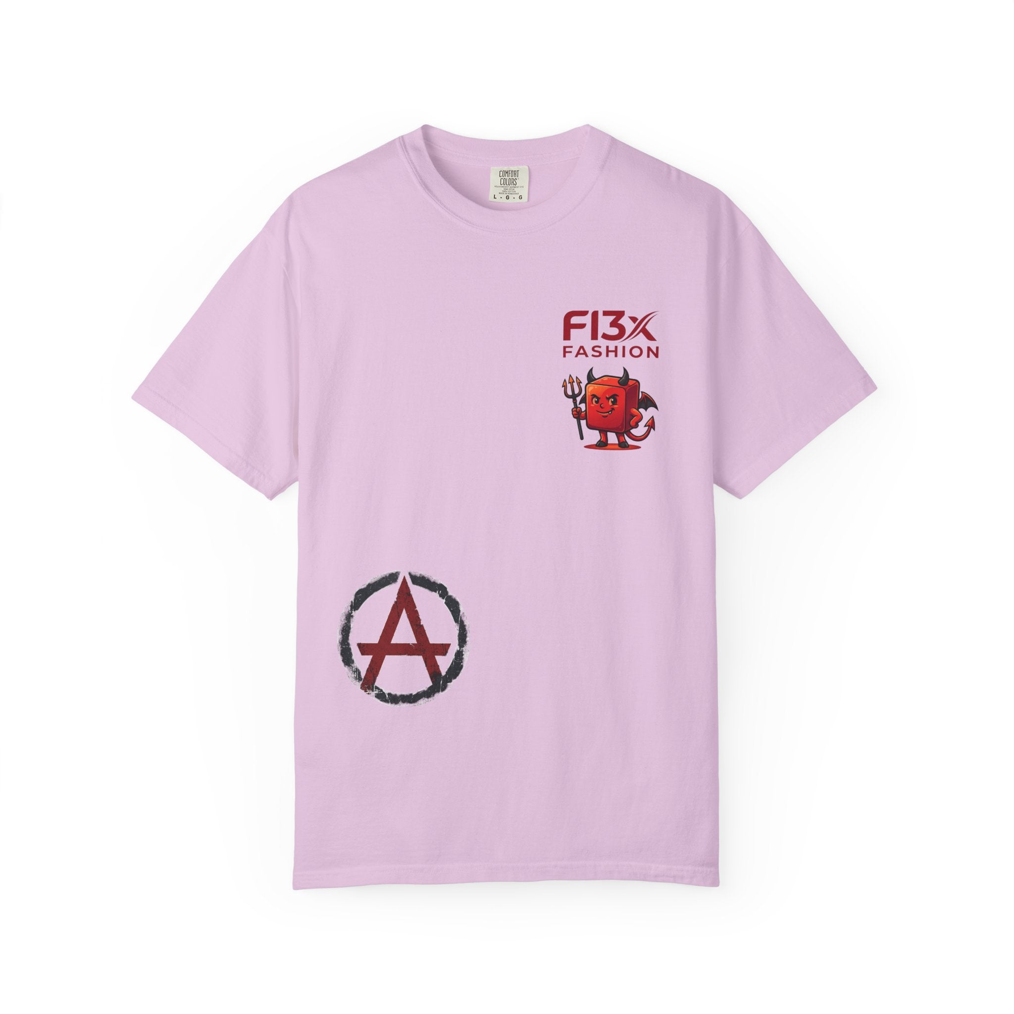 Graphic T-Shirt — Occult Pyramid Eye Design with 'Fix Fashion' Patch