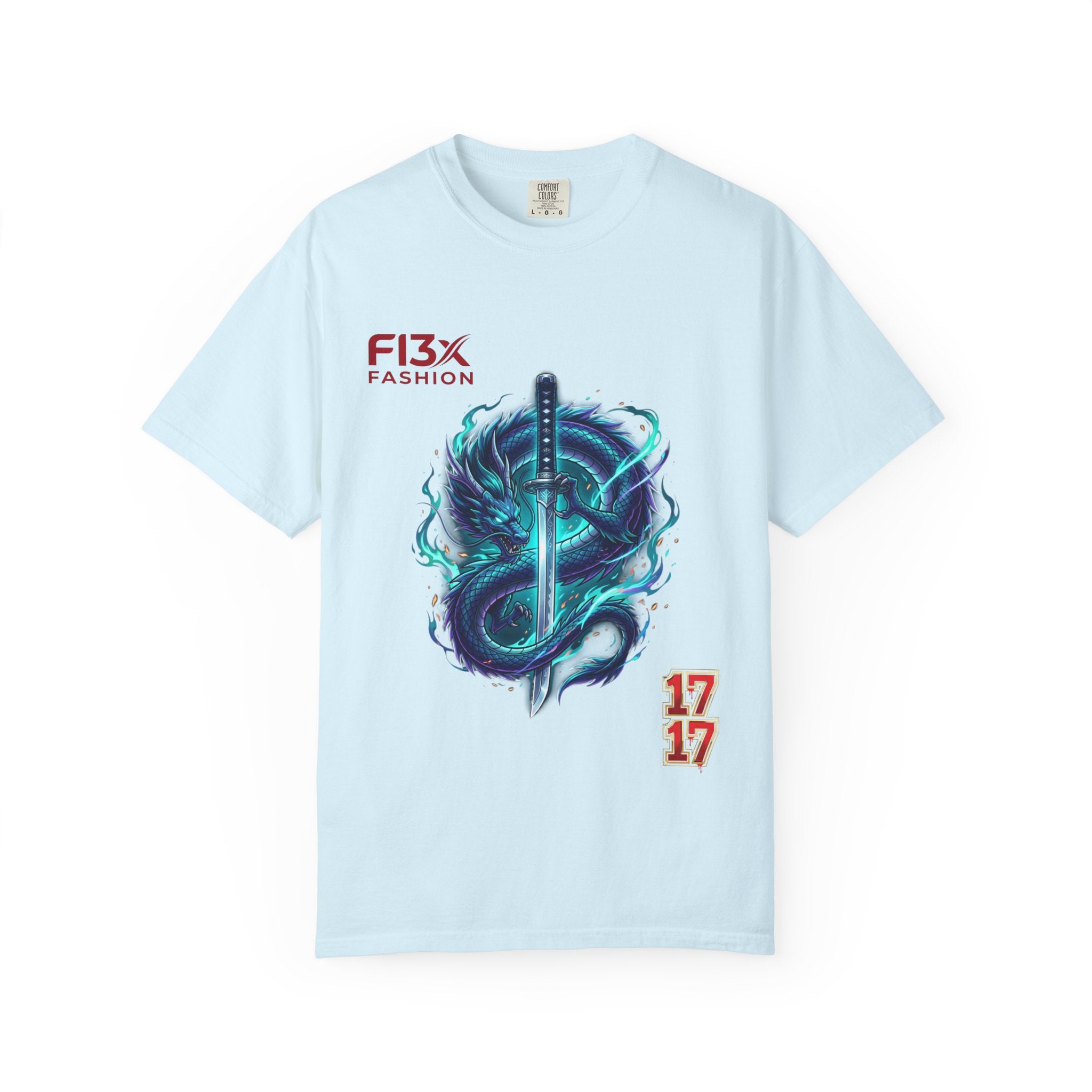 Dragon Katana T-Shirt — Neon Samurai Sword Graphic Tee (17/17)