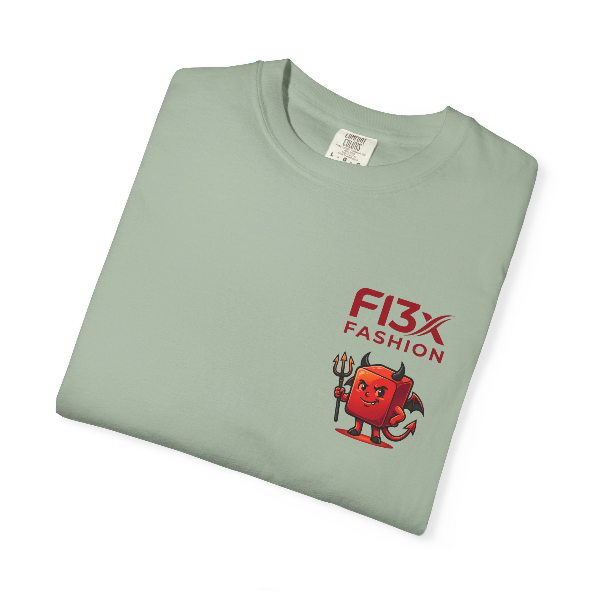 Graphic T-Shirt — Occult Pyramid Eye Design with 'Fix Fashion' Patch