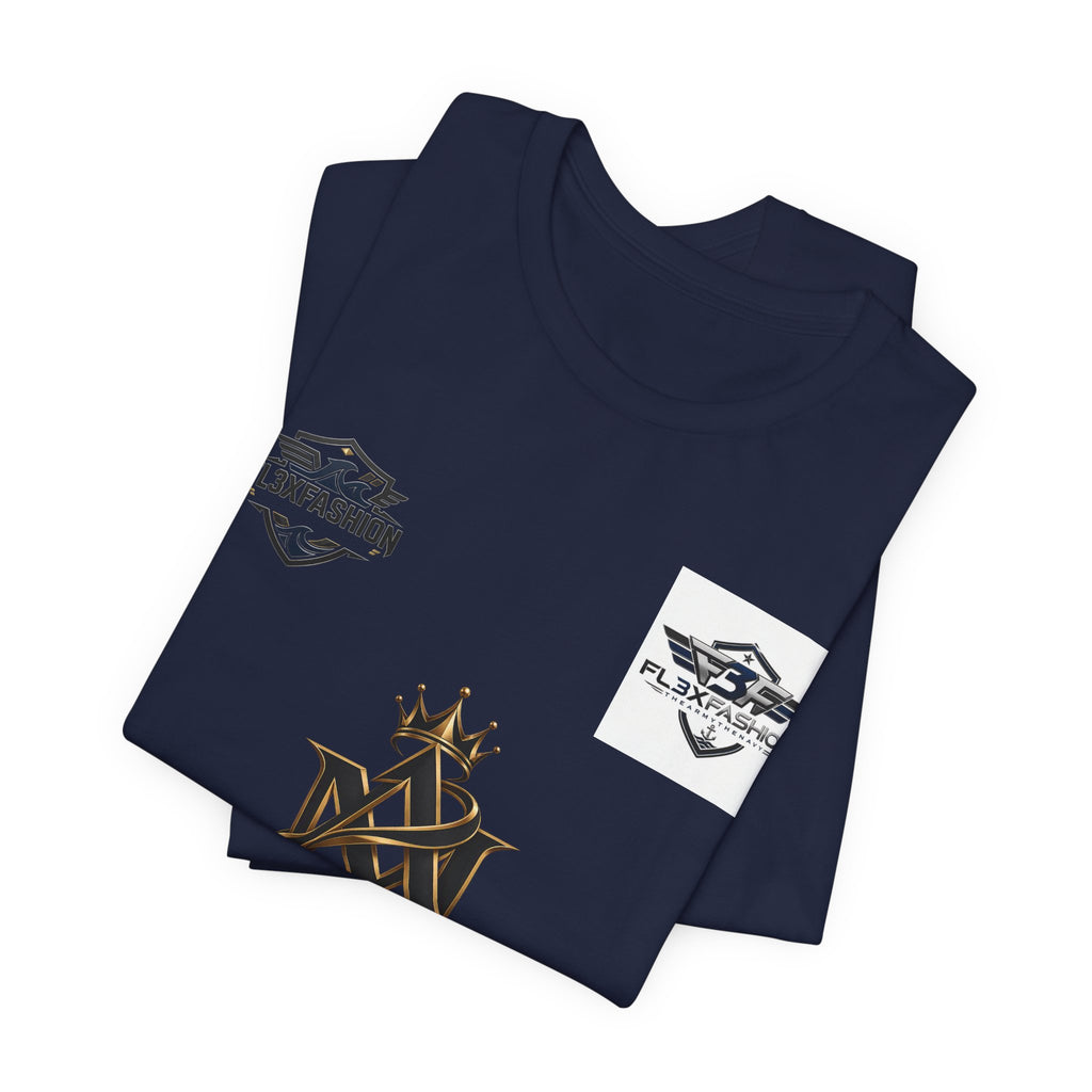 Flx3 Fashion Logo Tee — White Graphic Brand T-Shirt