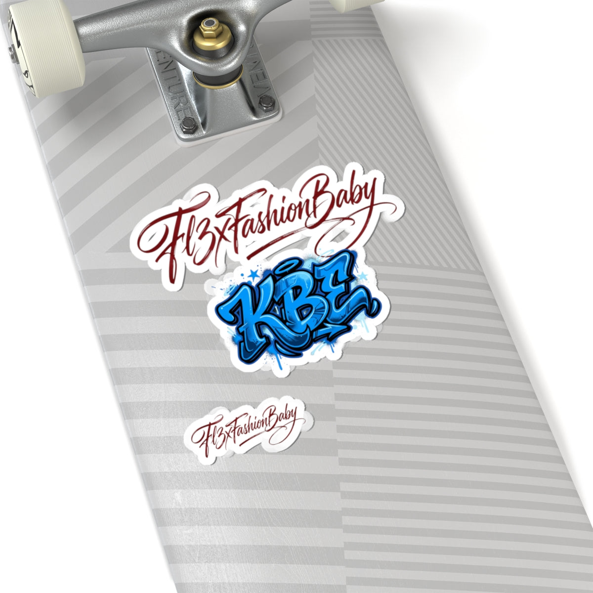 Kiss-Cut Stickers — KBZ Blue Graffiti & Fl3xFashionBaby Script Sticker Set