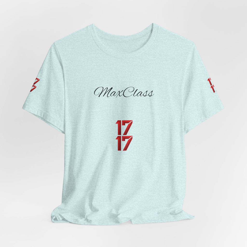 MaxClass '17' Graphic Tee — Minimal Script Logo T-Shirt