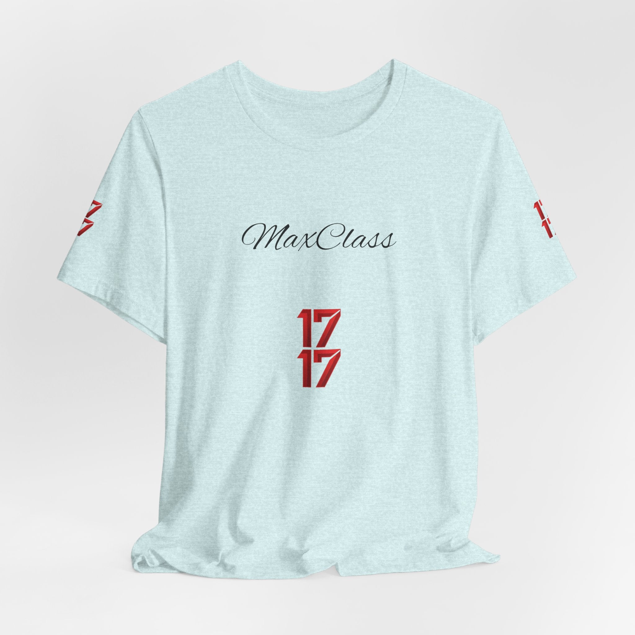 MaxClass '17' Graphic Tee — Minimal Script Logo T-Shirt
