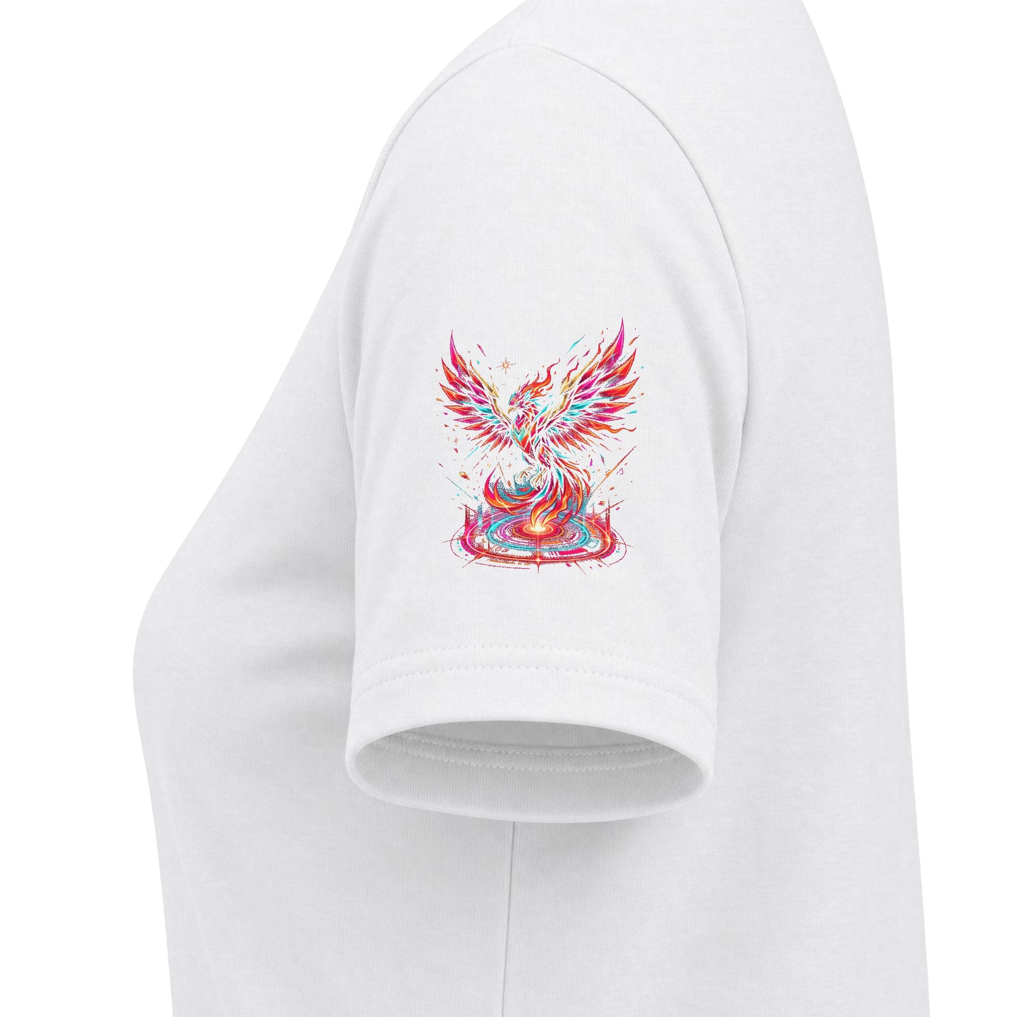Women's V-Neck Tee — 'F13x Fashion' Floral Logo & Devil Graphic