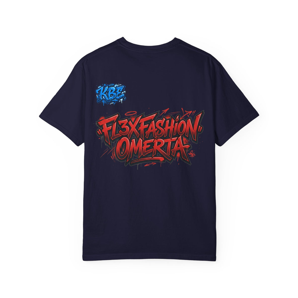 Cyberpunk Streetwear T-Shirt — "Fl3x Fashion Omertà" Graphic