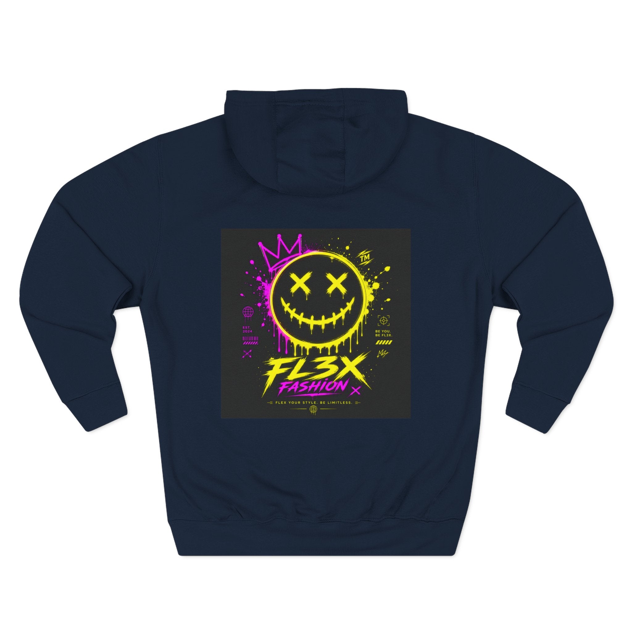 Smiley Neon Graphic Hoodie — FL3X Fashion Streetwear