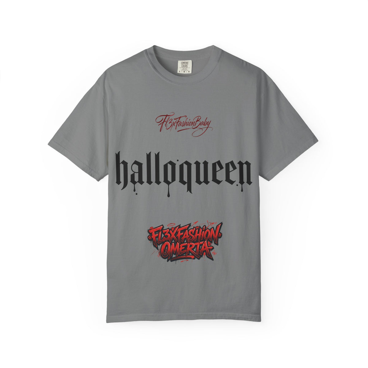 Halloqueen Graphic Tee — Gothic Halloween Party Shirt