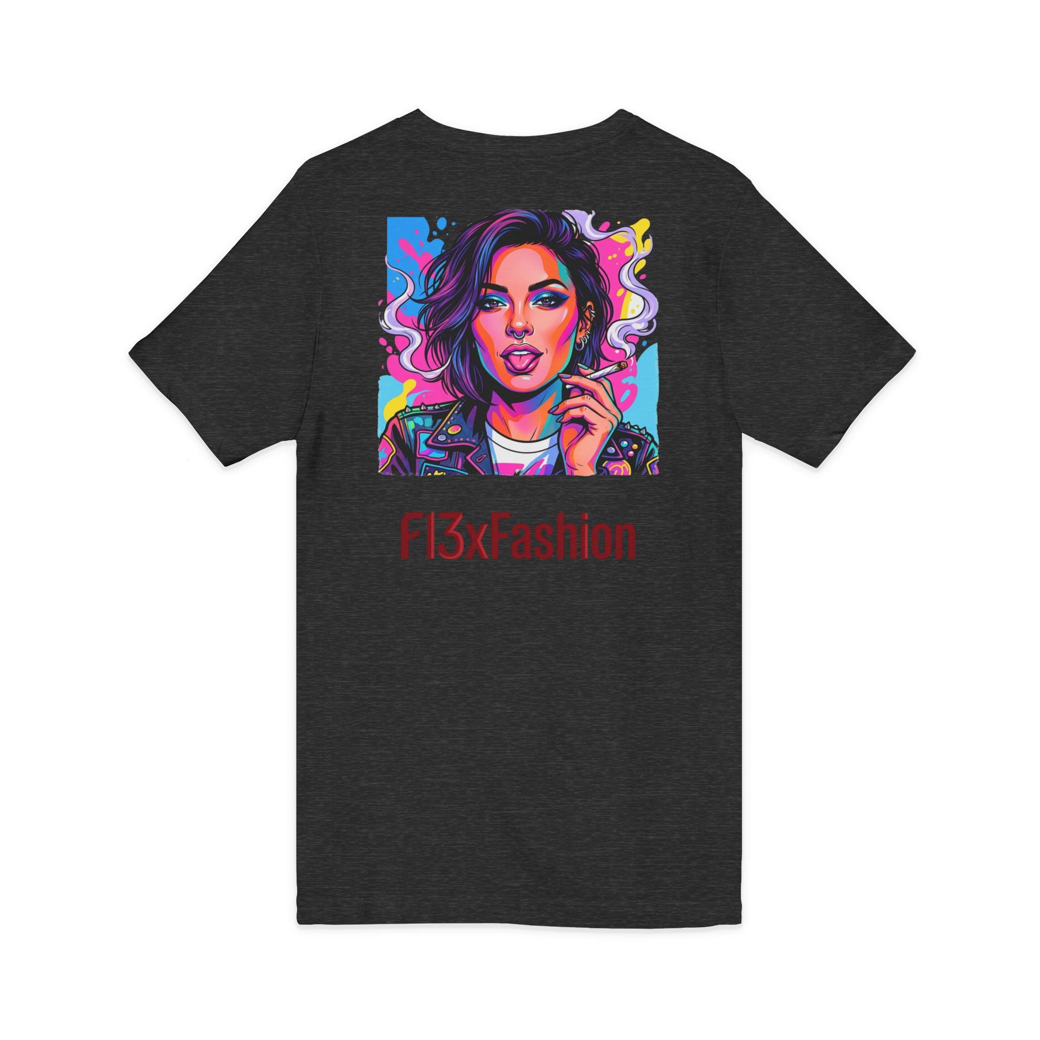 Pop Art Portrait V-Neck Tee — FI3xFashion Graphic T-Shirt