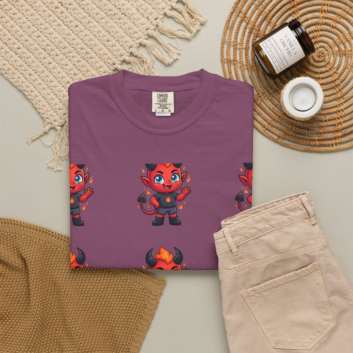 Illuminati Israel Pyramid T-Shirt with Devil Character Pattern