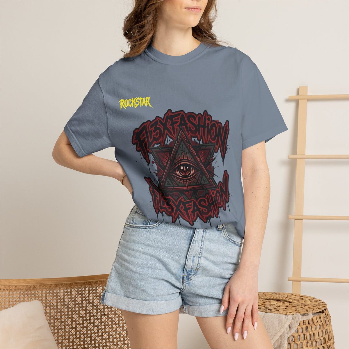 Graphic Tee — “Flex Fashion” All-Seeing Eye Streetwear T-Shirt
