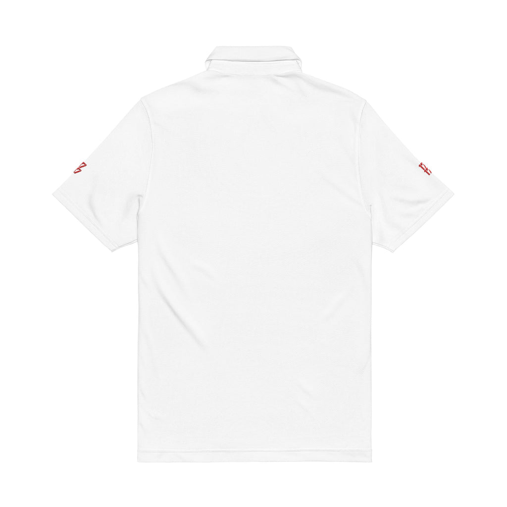 Embroidered '17' White Men's Performance Polo