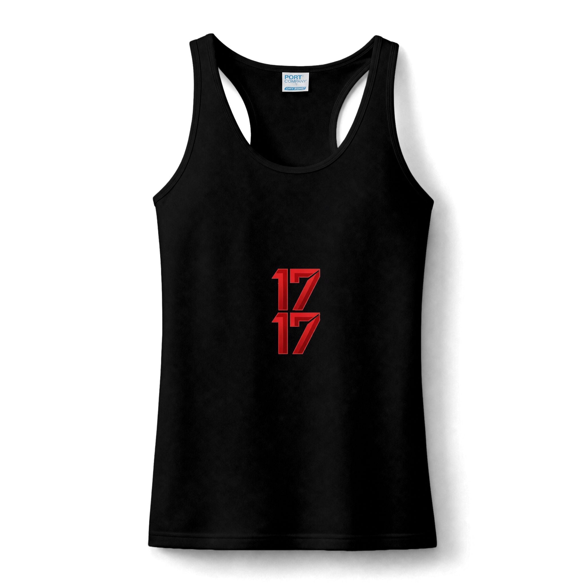 Women's Performance Tank Top – '17 17' Front & 'Stay Krazy' Back Athletic Graphic Tank