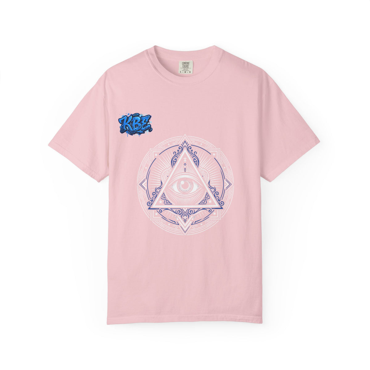 T-Shirt — Blue Geometric Mandala Bandana Graphic