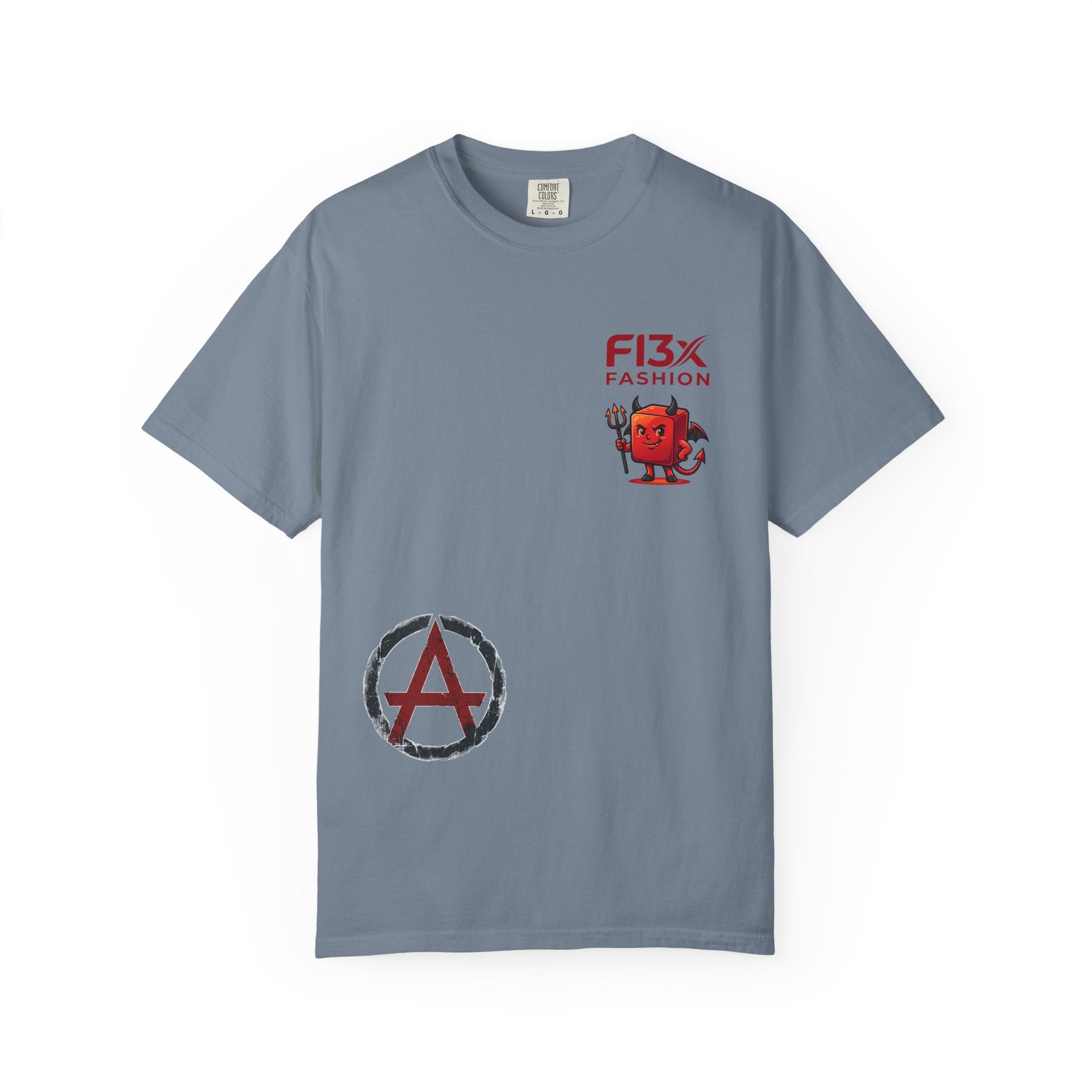 Graphic T-Shirt — Occult Pyramid Eye Design with 'Fix Fashion' Patch