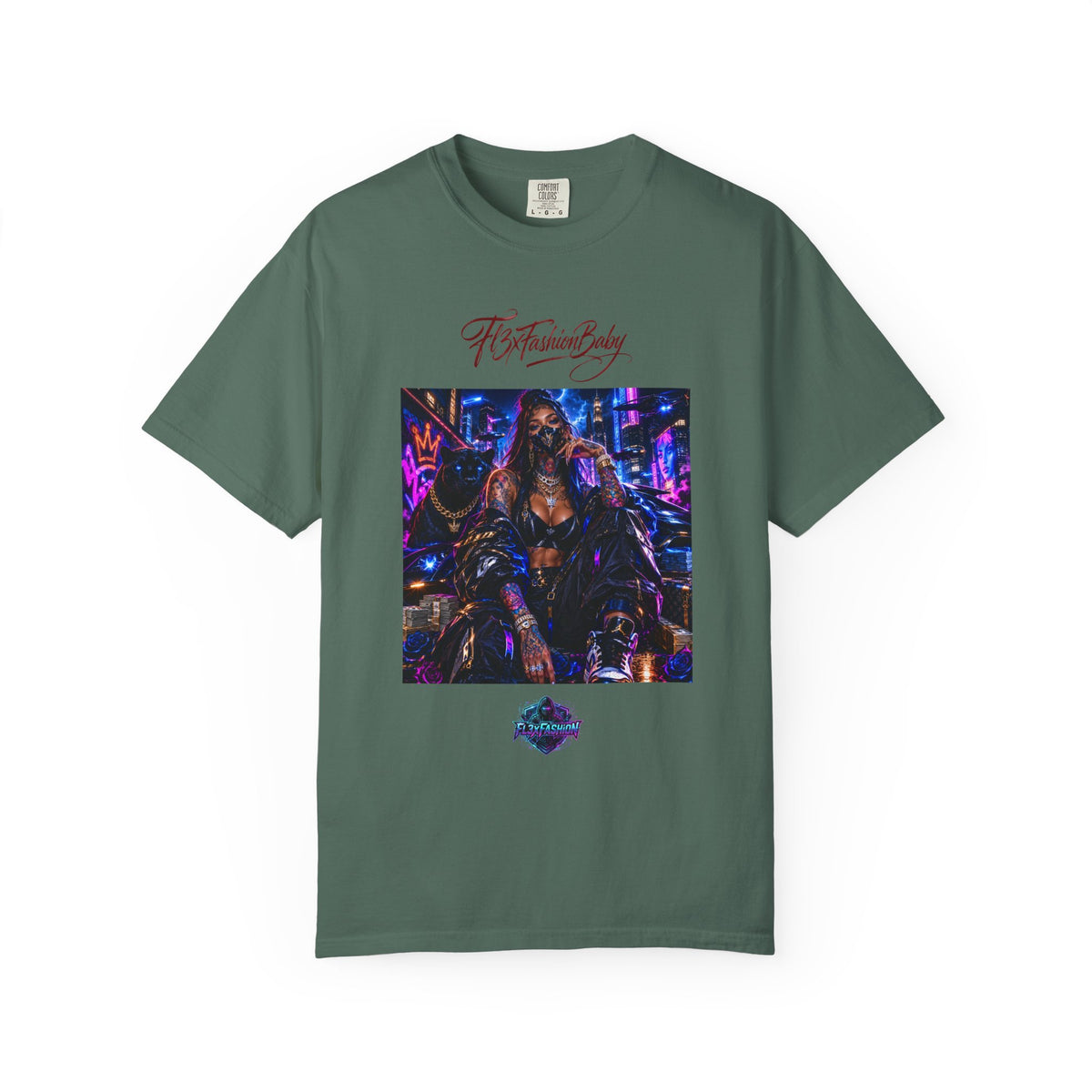 Cyberpunk Nightlife T‑Shirt — “The Fashion Baby” Graphic Tee