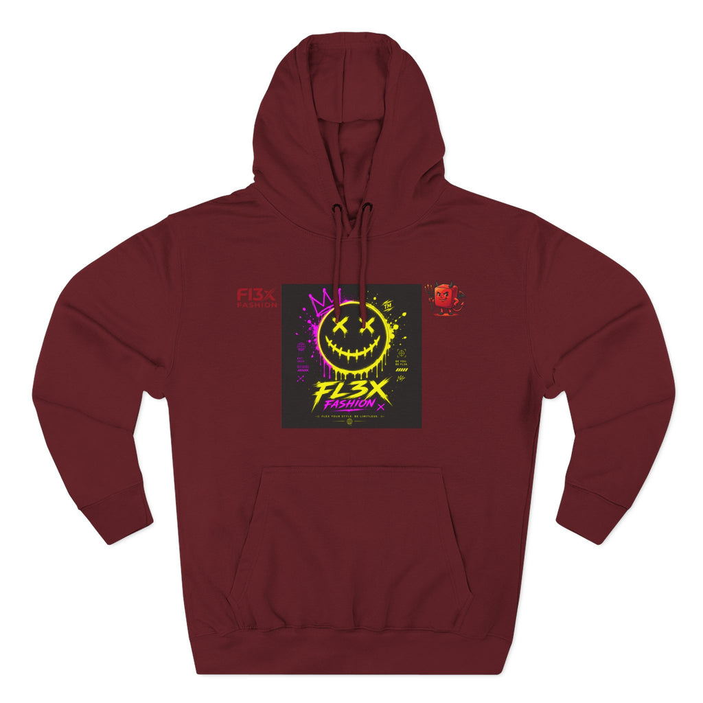 Smiley Neon Graphic Hoodie — FL3X Fashion Streetwear