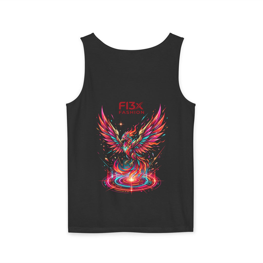 Phoenix Graphic Tank Top — Colorful Rising Firebird Design