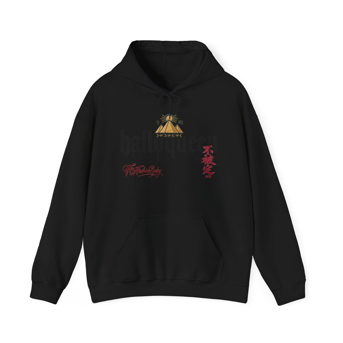 Halloween 'HalloQueen' Gothic Hoodie — Queen Crown Costume Sweatshirt
