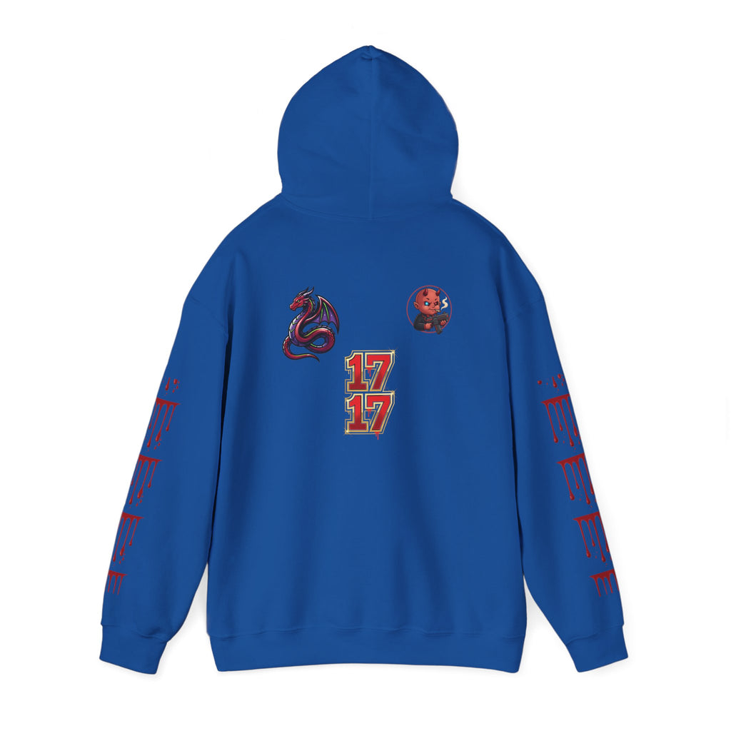 Hoodie — Gothic 1717 Dripping Symbols Pullover