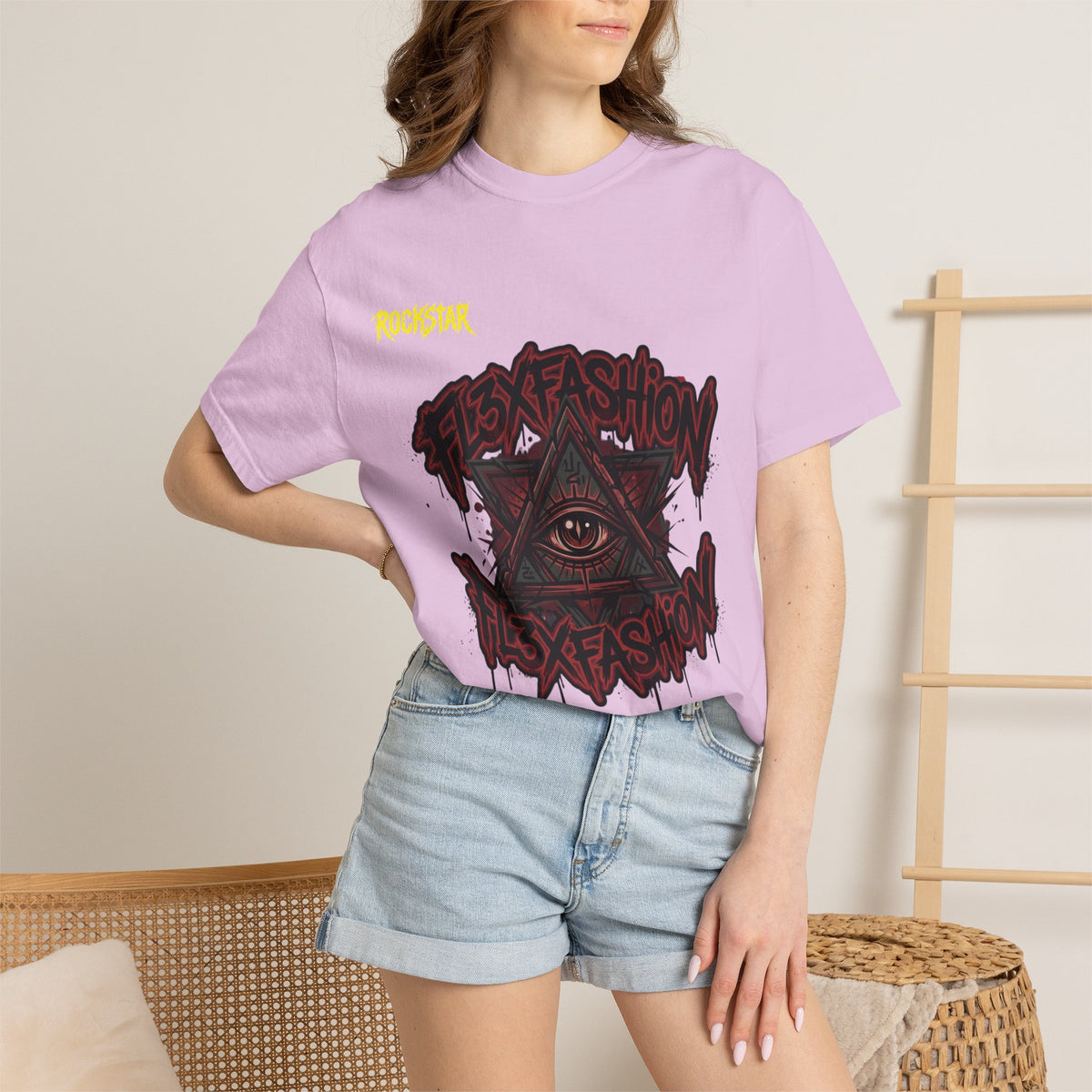 Graphic Tee — “Flex Fashion” All-Seeing Eye Streetwear T-Shirt