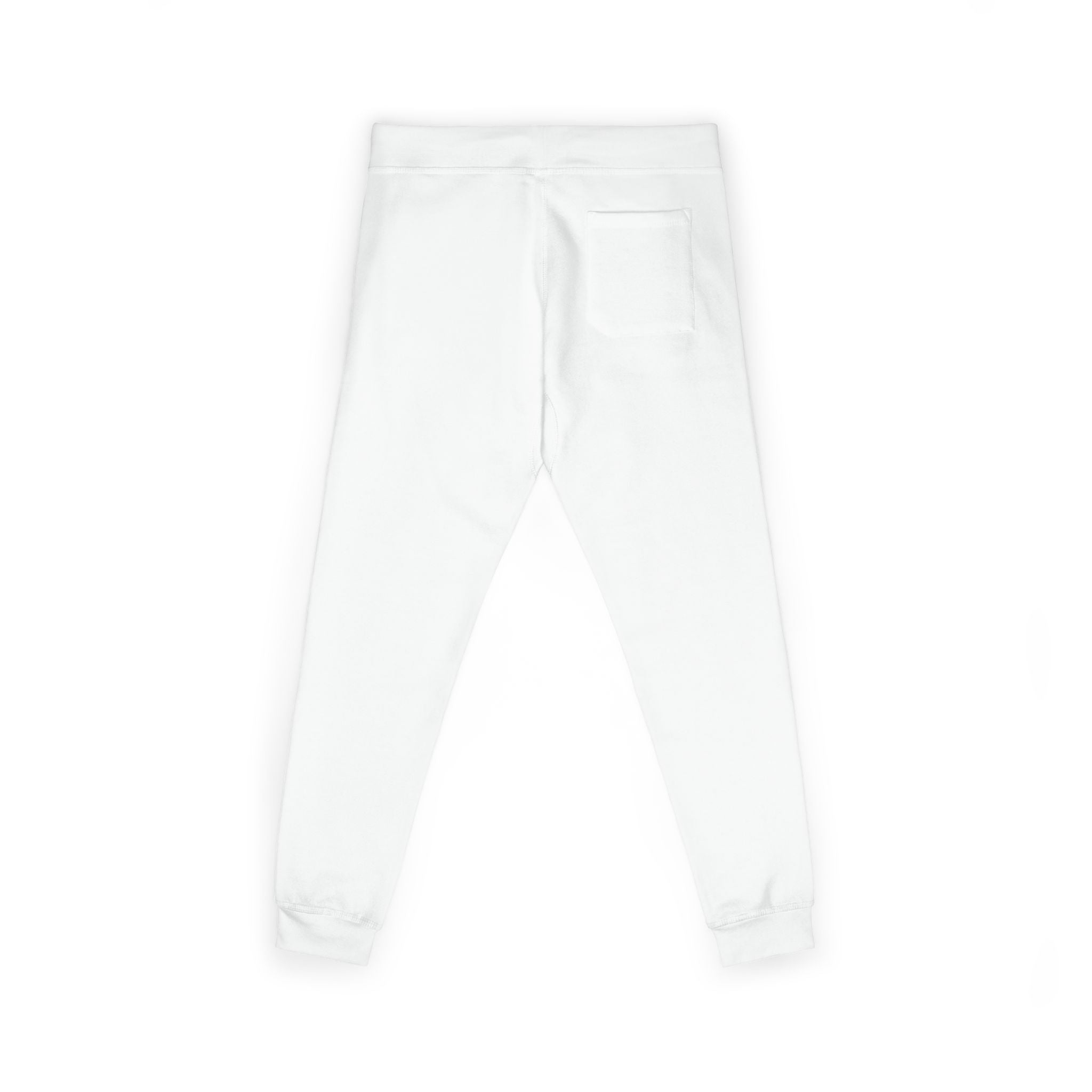 Embroidered Cozy Sweatpants — Minimal Red Logo Fleece Joggers