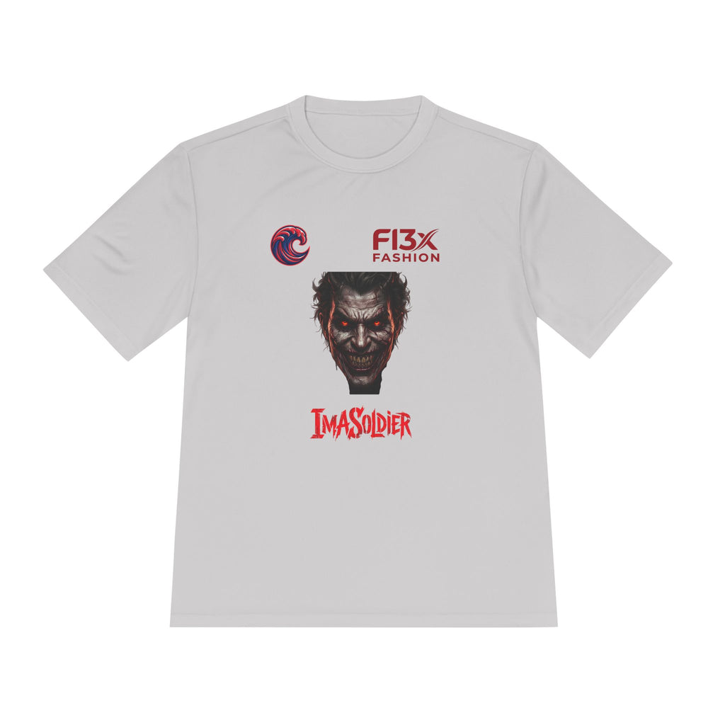 ImaSoldier Graphic Tee — Dark Joker Face Logo Moisture‑Wicking Shirt