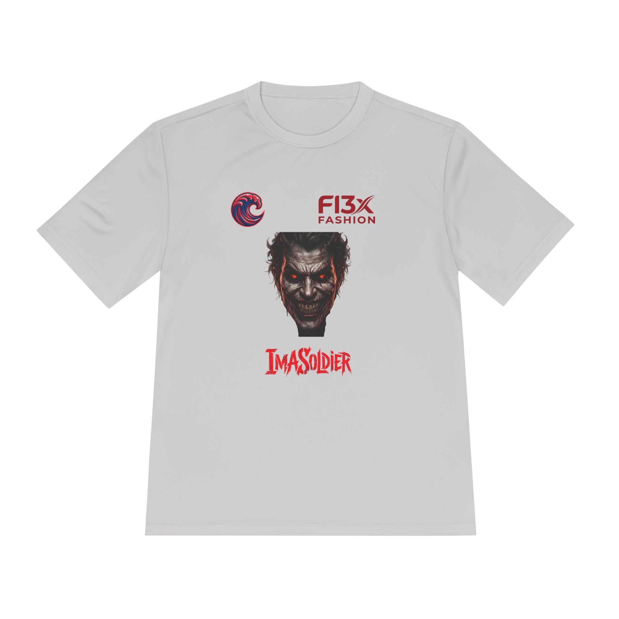 ImaSoldier Graphic Tee — Dark Joker Face Logo Moisture‑Wicking Shirt