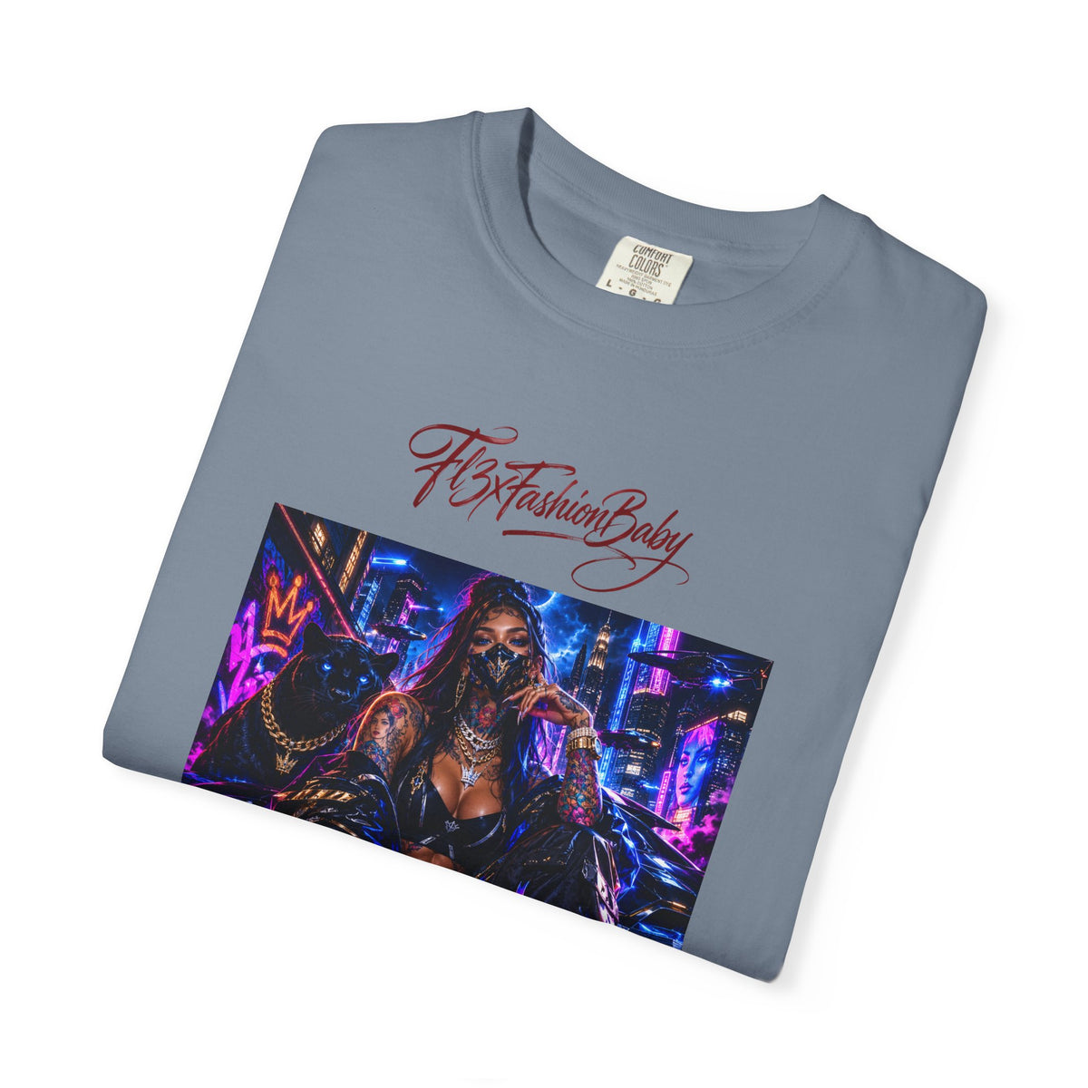 Cyberpunk Nightlife T‑Shirt — “The Fashion Baby” Graphic Tee