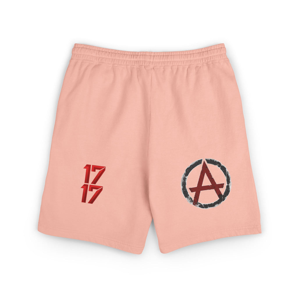 Conscious Symbol Fleece Sweat Shorts — Illuminati Triangle & Anarchy Graphic