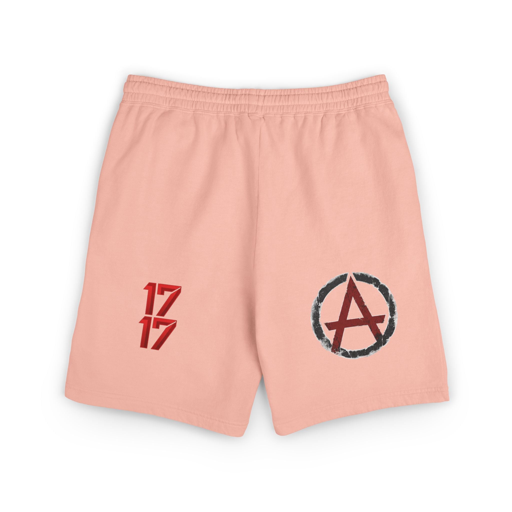 Conscious Symbol Fleece Sweat Shorts — Illuminati Triangle & Anarchy Graphic