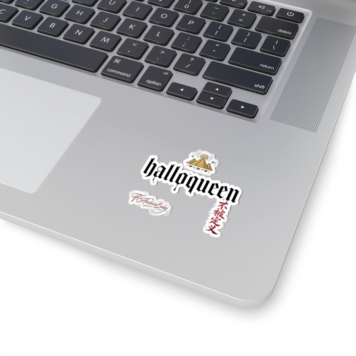 Halloqueen Kiss-Cut Sticker Pack — Gothic Logo, Pyramid & Script Decals