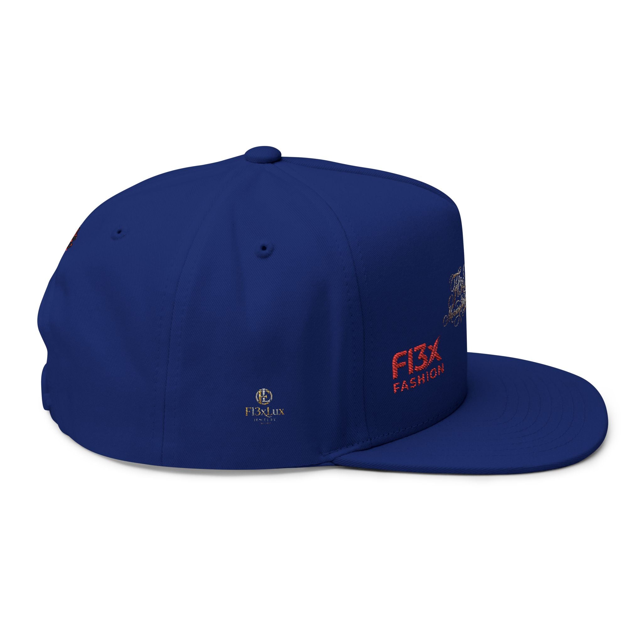 Embroidered Phoenix Flat Bill Cap — F13X Fashion Streetwear Snapback