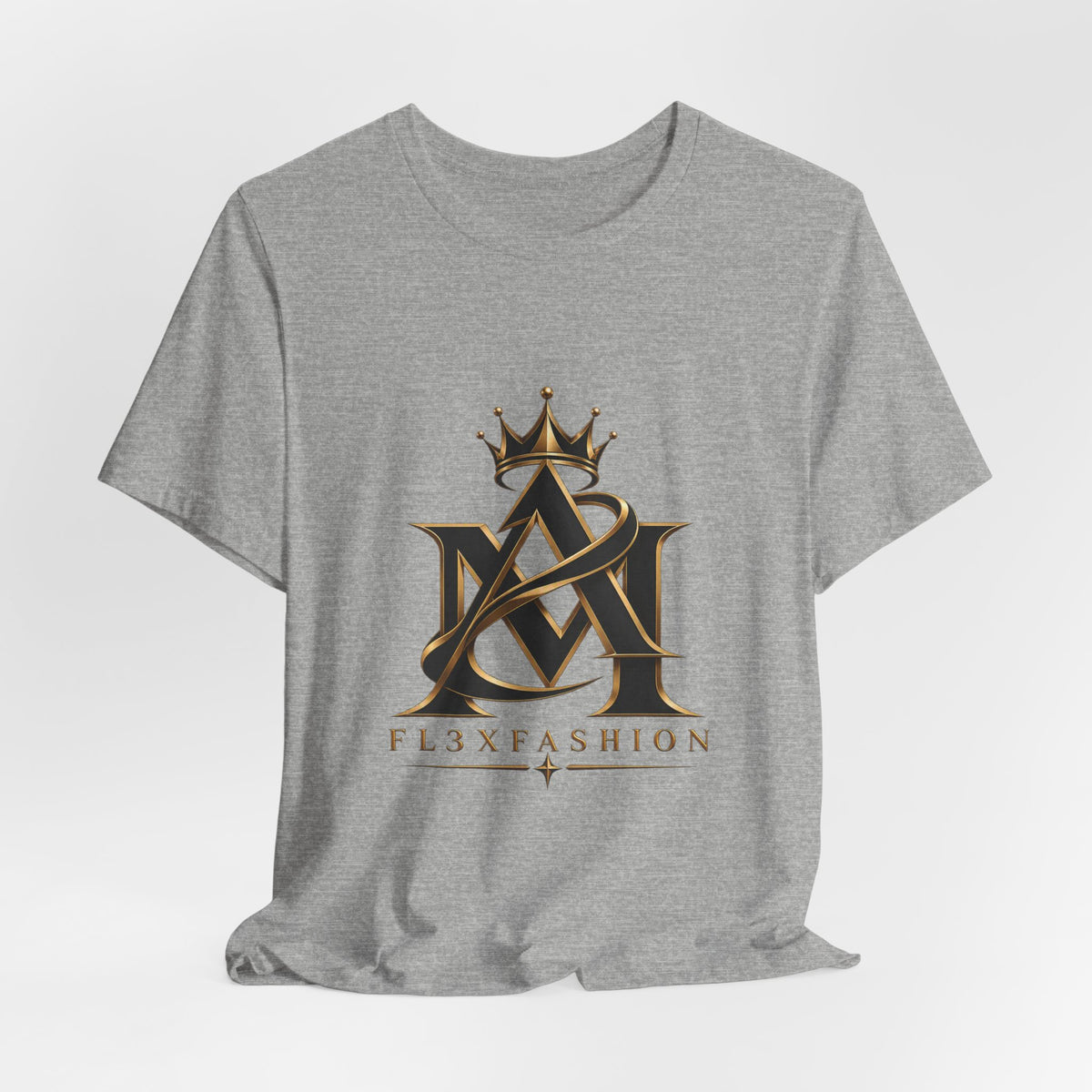 Crown Monogram Logo Tee — FL3XFASHION Graphic T-Shirt