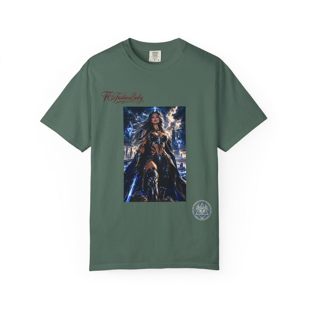 Fantasy Warrior Graphic T-Shirt — "FB7FashionBaby" Logo Tee