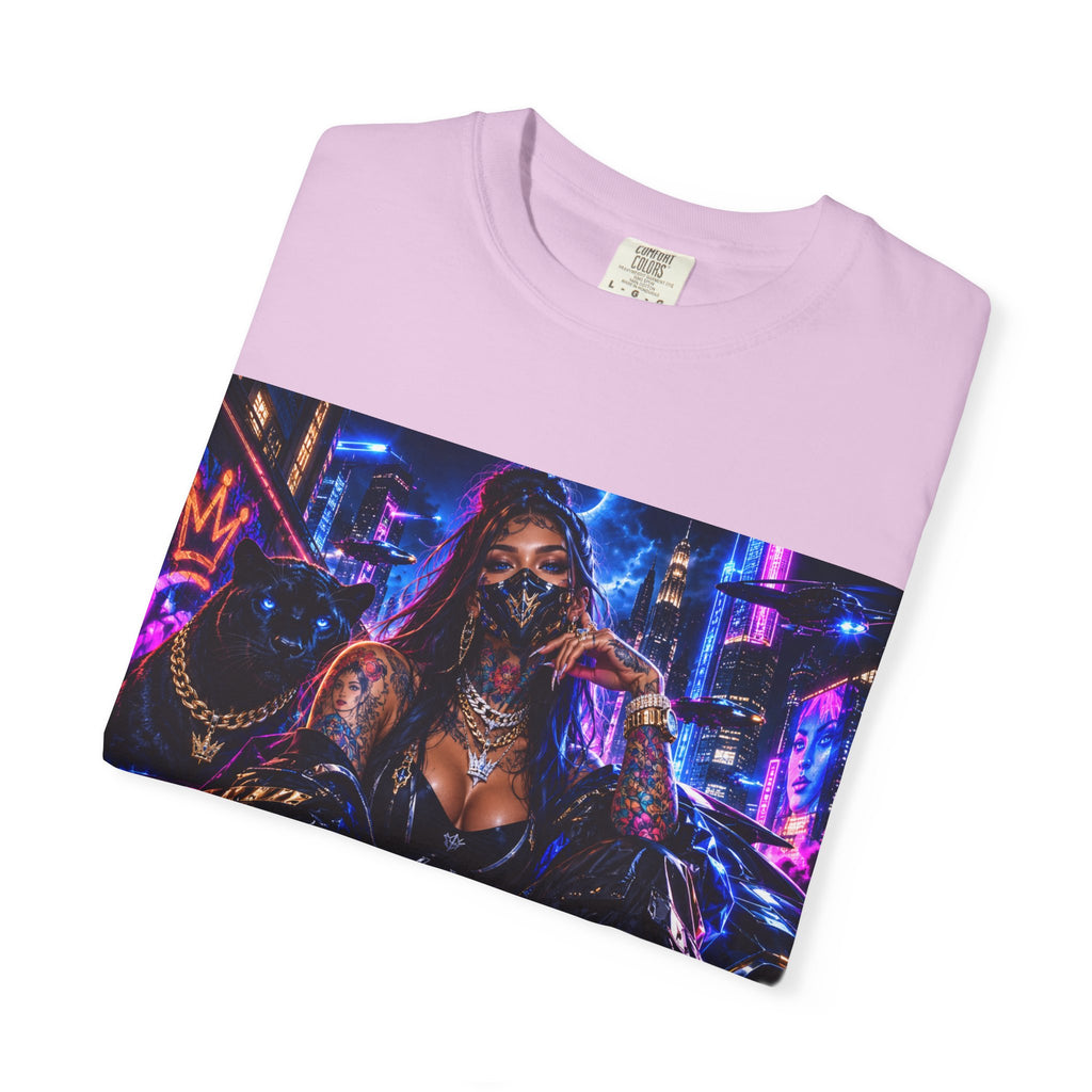 Cyberpunk Streetwear T-Shirt — "Fl3x Fashion Omertà" Graphic