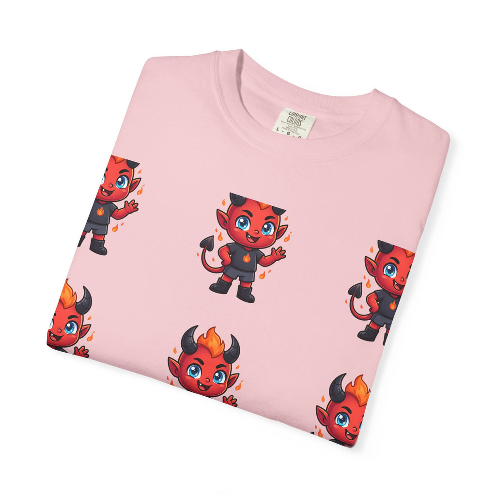 Illuminati Israel Pyramid T-Shirt with Devil Character Pattern