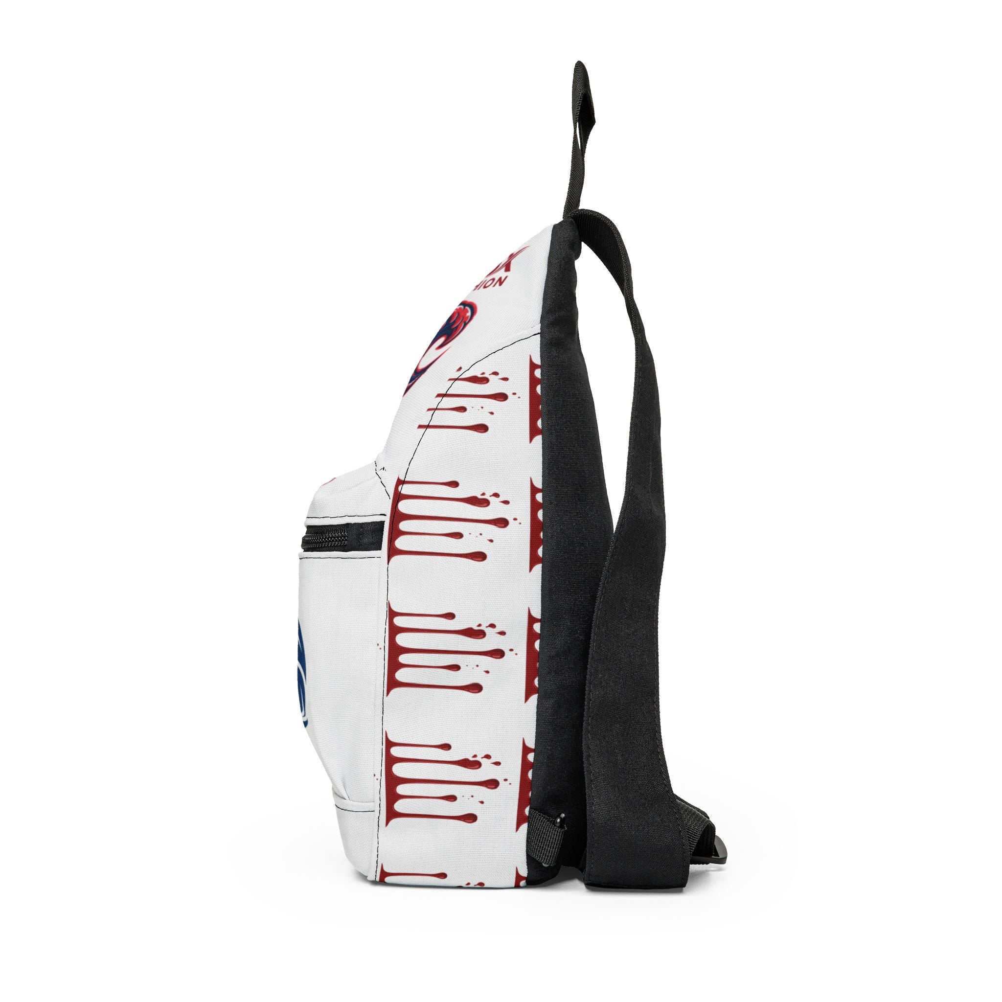 Sling Bag – F13x Fashion Red & Blue Wave Logo Crossbody